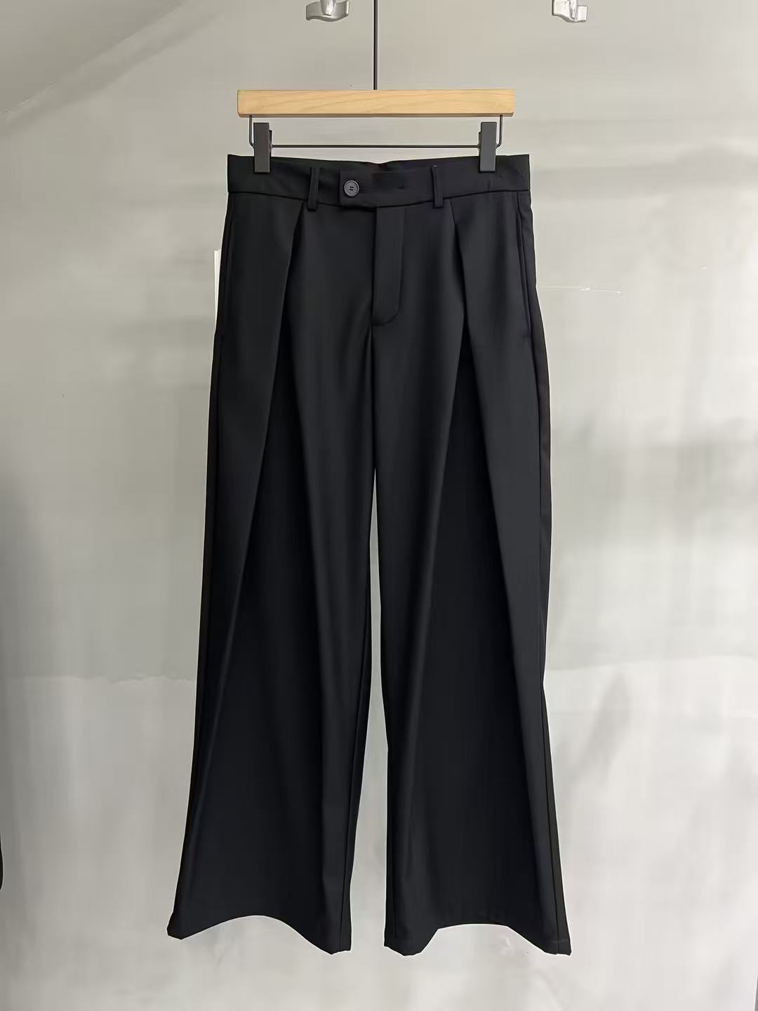 Wide-Leg Tailored Trousers