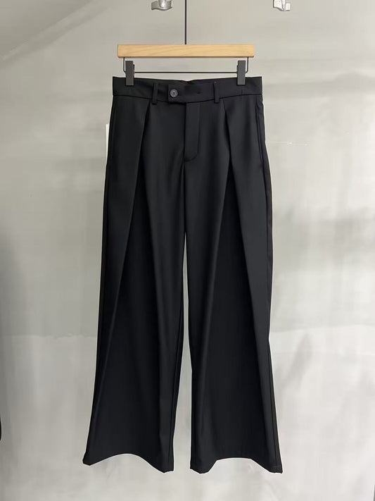 Wide-Leg Tailored Trousers