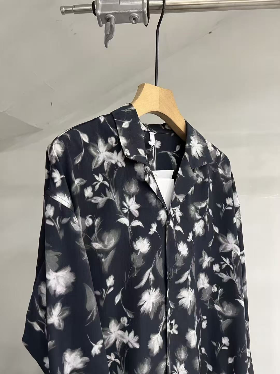 Floral Print Relaxed Long Sleeve Shirt