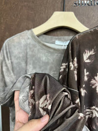 Washed Botanical Relaxed Long-Sleeve Tee