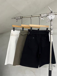 Side-Adjuster Bermuda Shorts