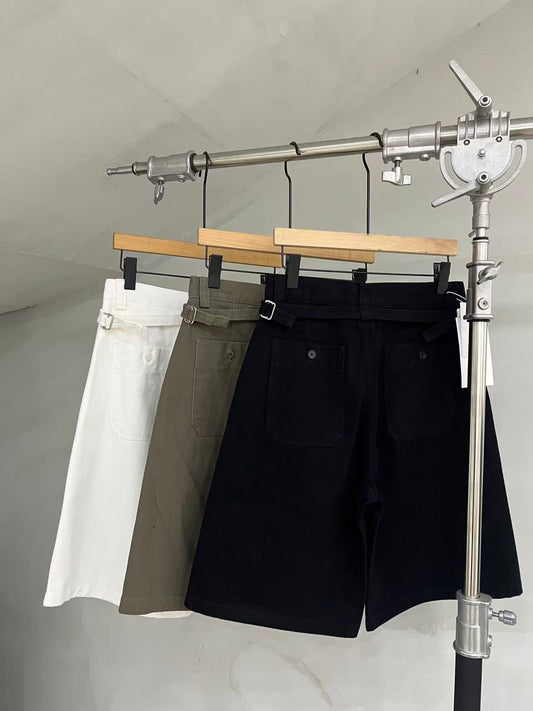 Side-Adjuster Bermuda Shorts