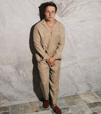 Relaxed Linen-Blend Resort Shirt & Trouser Set